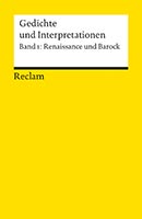 Gedichte Und Interpretationen Band 3 Klassik Und Romantik Reclam Verlag