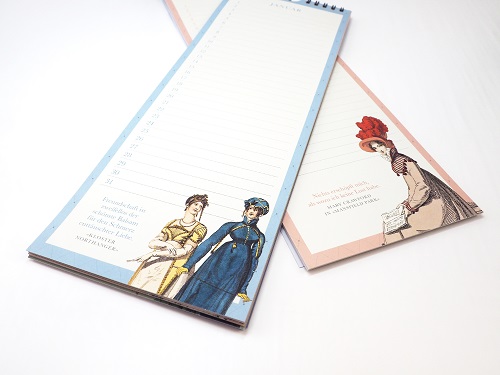 Jane Austen Geburtstagskalender | Mit Illustrationen und Zitaten aus ihren beliebtesten Romanen und Briefen