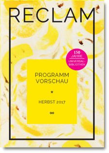 Reclam Vorschau 2/2017 Reclam Vorschau 2/2017