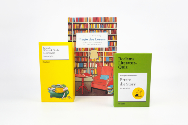 Foto von einigen Reclam Produkten der Kategorie Geschenke