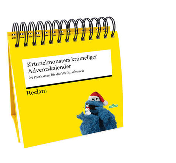Krümelmonsters krümeliger Adventskalender. 24 Postkarten für die Weihnachtszeit (Advents-Postkartenaufsteller)