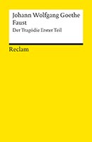 Beispiel für die Reclam Cover in gelb, neues Reclam Design mit einfarbigem Cover mit weißer Fläche für Autor und Titel, schwarzem Balken zur Abgrenzung und Reclam Logo