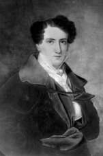 Anton Philipp Reclam. Jugendbildnis von einem unbekannten Meister, gezeichnet, schwarz-weiß